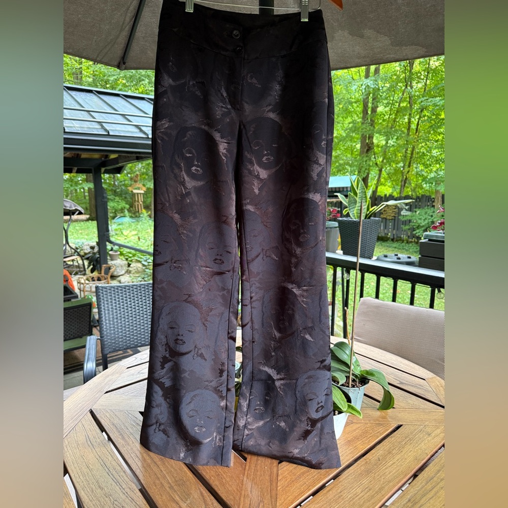 Marilyn Monroe Stylish Black Patterned Women's Pants